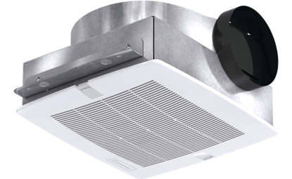 Picture of Bathroom Exhaust Fan, Low Profile, Model SP-B150, 115V, 1Ph, 92-160 CFM